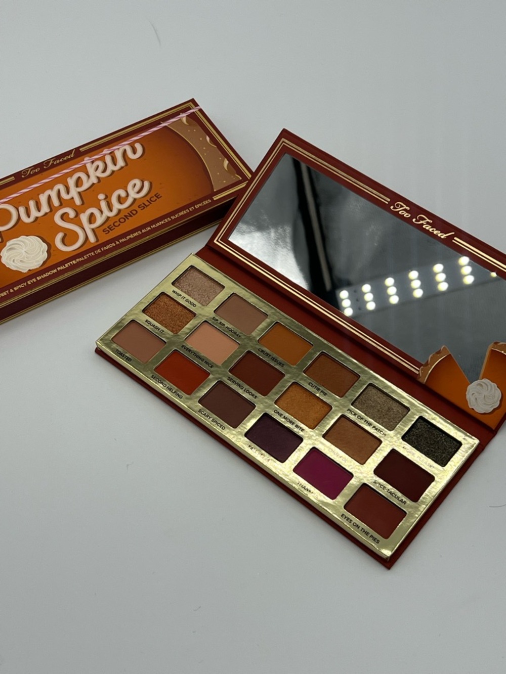 Too Faced Pumpkin Spice Eyeshadow Palette - Orange, Brown, Gold, Pink, Purple